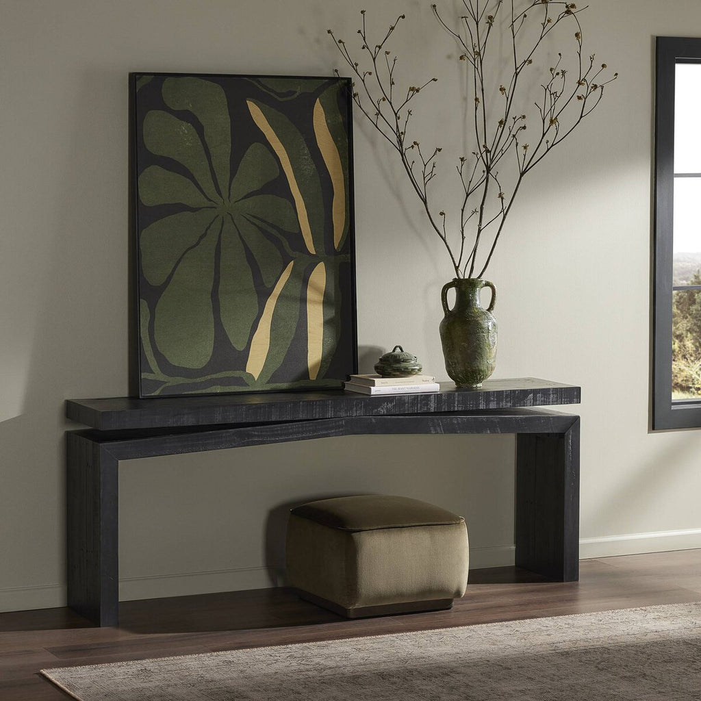 Althos Console Table Aged Black