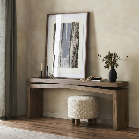 Althos Console Table Rustic Grey