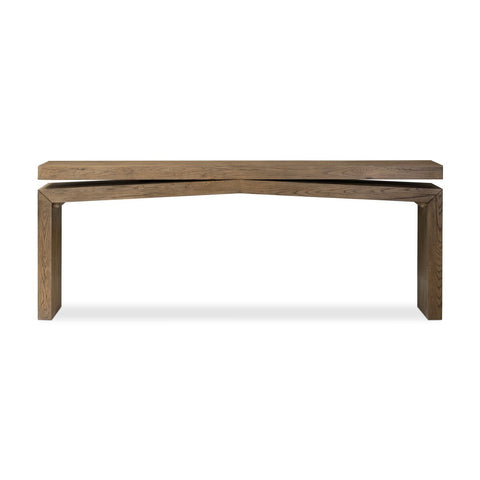 Althos Console Table Rustic Grey