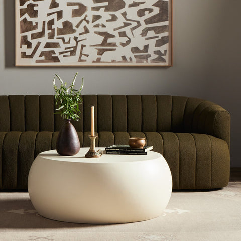 Ivory Clay Concrete Coffee Table