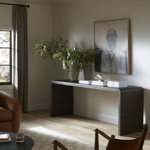 MInimalist Reeding Console Table