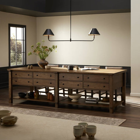 Gardendale Tan Oak Kitchen Island