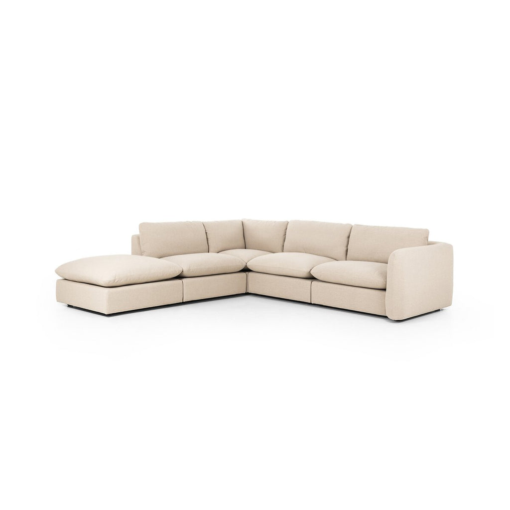 Ingel 4-Piece Sectional W/ Ottoman Right Arm Facing