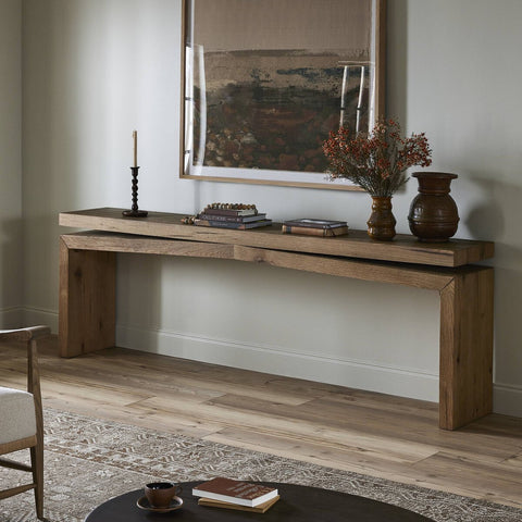 Althos Console Table Worn Oak