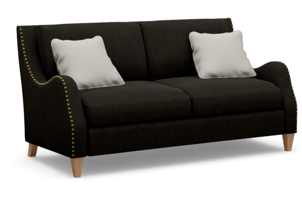 Kent Condo Sofa 74" | Body Cover: 161149 Dorado | B17 Curved Scoop