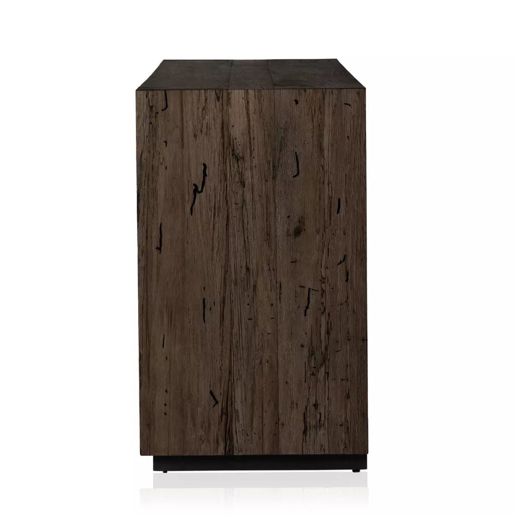 Abaso Sideboard, Ebony Rustic Wormwood Oak - Sage InteriorsFour Handssideboard