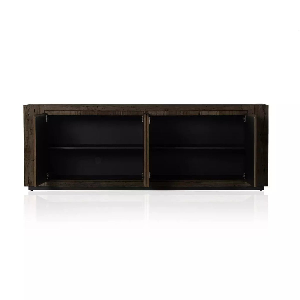 Abaso Sideboard, Ebony Rustic Wormwood Oak - Sage InteriorsFour Handssideboard