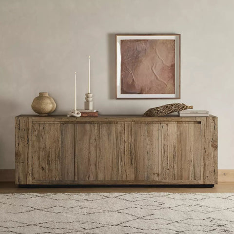 Abaso Sideboard, Rustic Wormwood Oak - Sage InteriorsFour Handssideboard