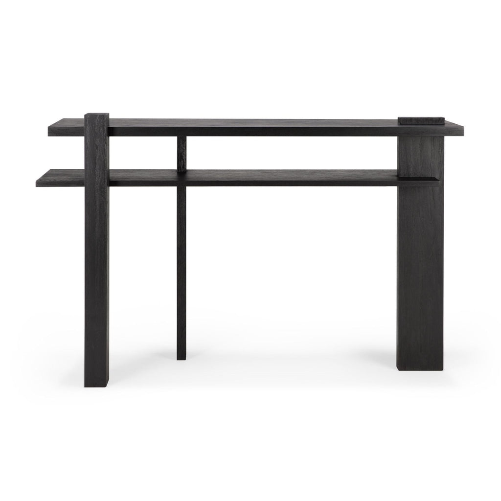 Abstract Console, Teak Black - Sage InteriorsethnicraftConsole Table