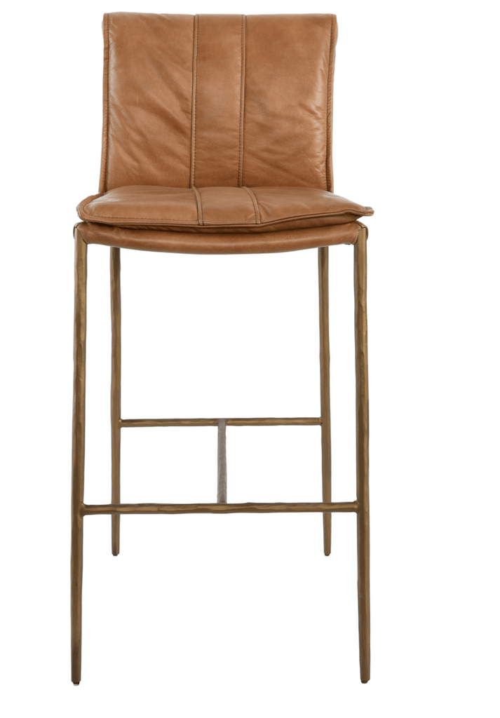 Adobe Tan, Hammered Iron 30" Bar Stool - Sage InteriorsClassic Home