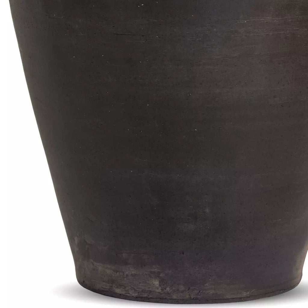 Aged Black Ceramic Vessel - Sage InteriorsFour Hands