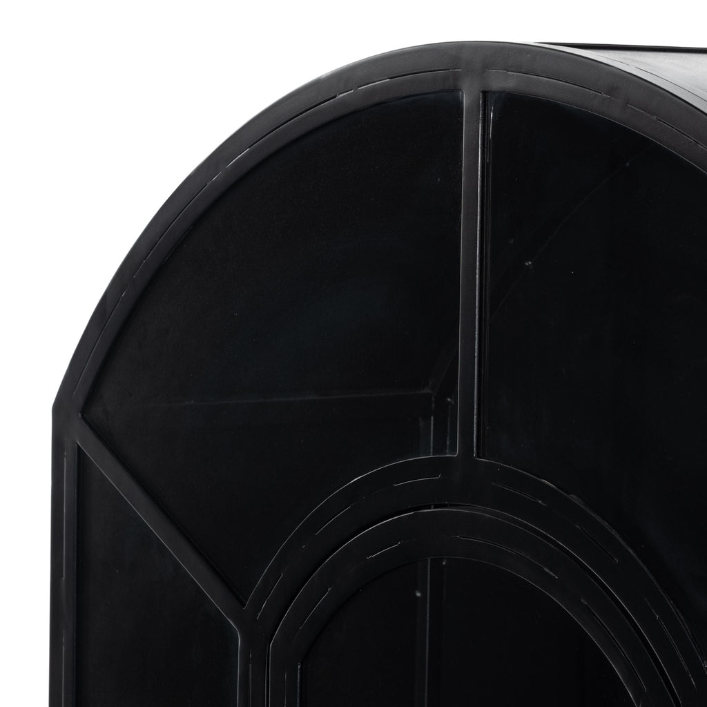 Arched Matte Black Cabinet - Sage InteriorsFH