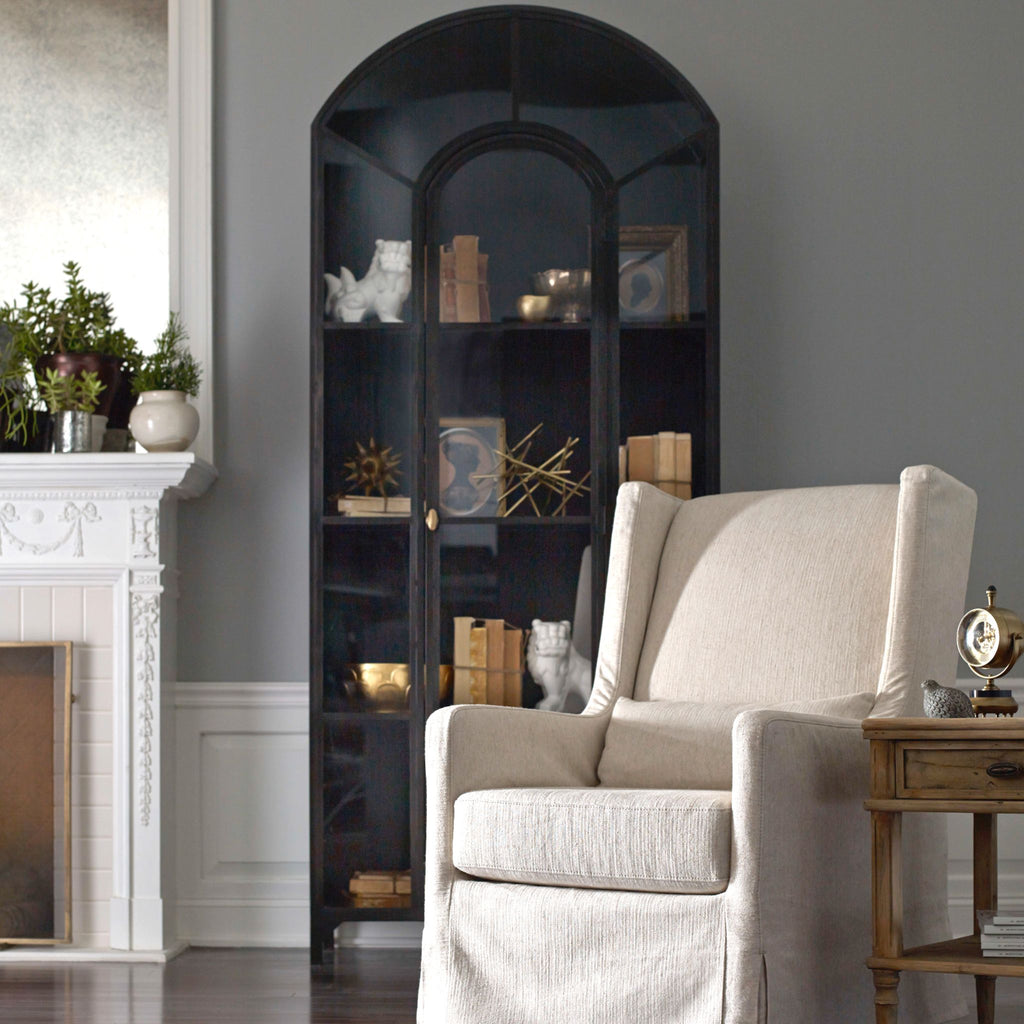 Arched Matte Black Cabinet - Sage InteriorsFH