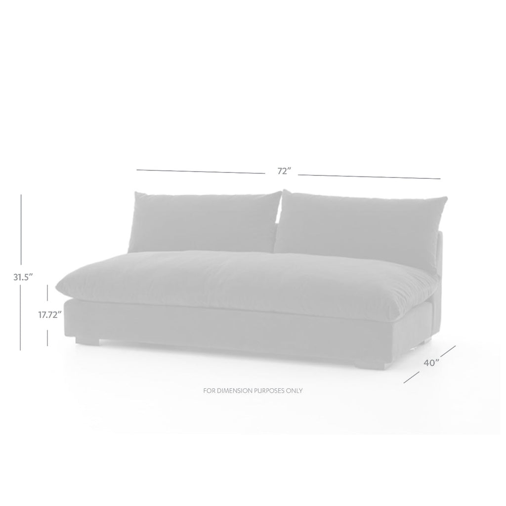 Aspen Armless Sofa - Sage InteriorsFHSofas