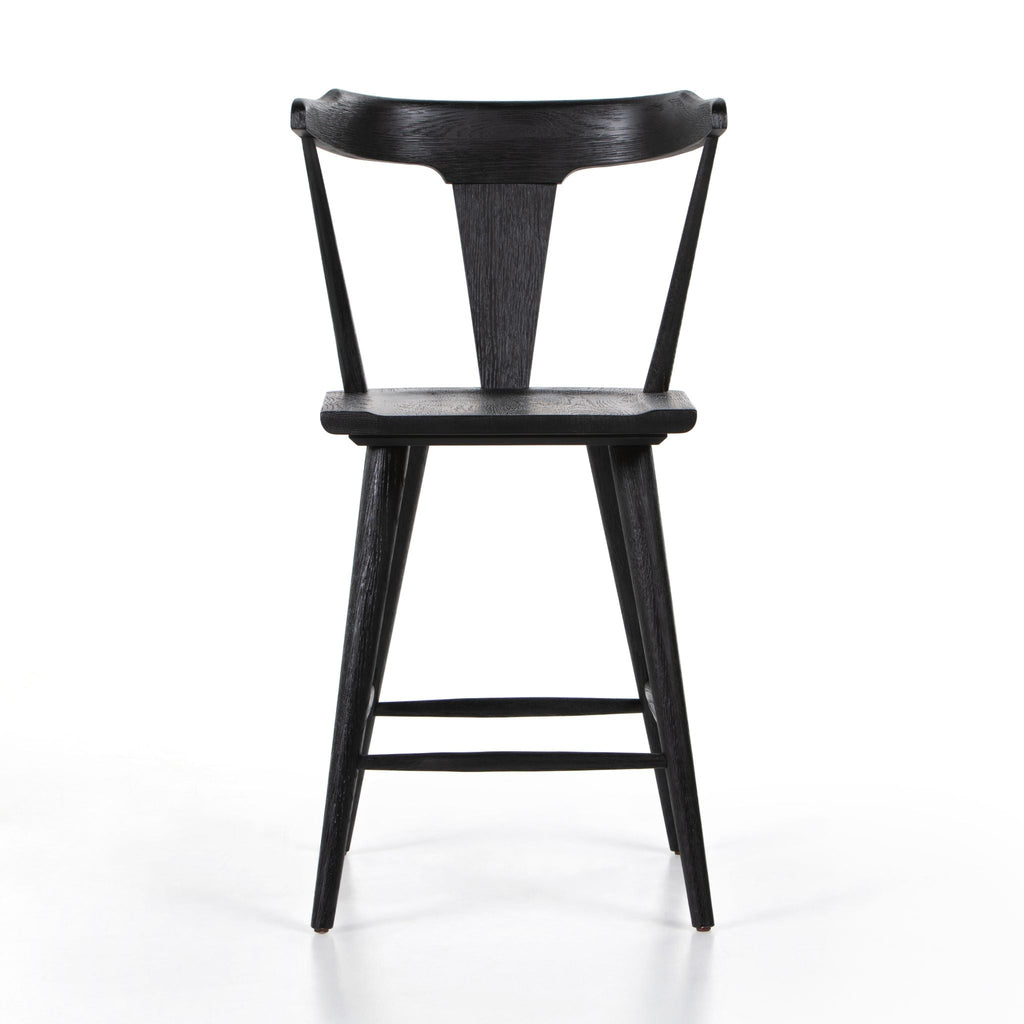 Aster Farmhouse Bar + Counter Stool, Black Oak - Sage InteriorsFH