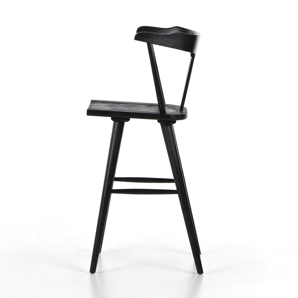 Aster Farmhouse Bar + Counter Stool, Black Oak - Sage InteriorsFH