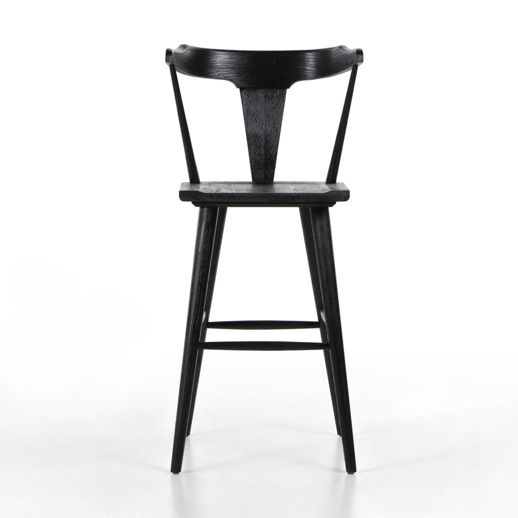 Aster Farmhouse Bar + Counter Stool, Black Oak - Sage InteriorsFH