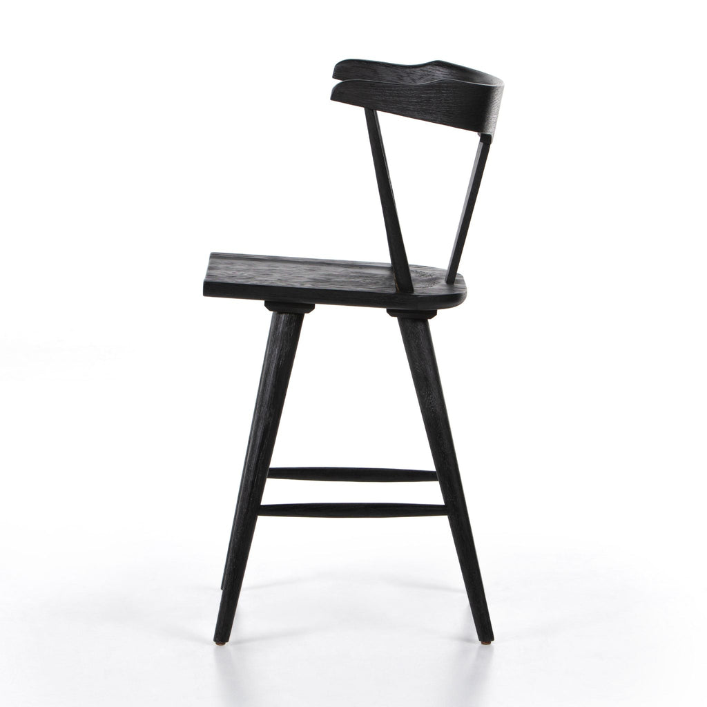 Aster Farmhouse Bar + Counter Stool, Black Oak - Sage InteriorsFH