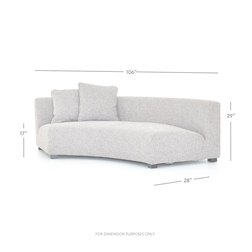 Astor Ink Crescent Left Arm Sofa - Sage InteriorsFHsofa