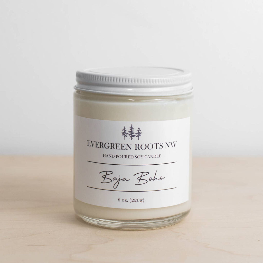 Baja Boho 8 Oz Soy Candle - Sage InteriorsEvergreen Roots NW