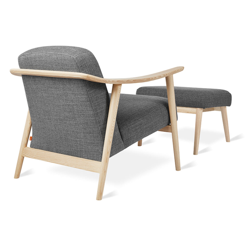 Baltic Chair and Ottoman with Natural Ash Frame - Sage InteriorsgusChair & Ottoman