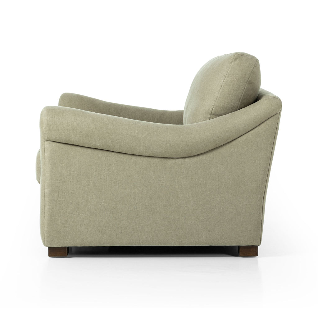 Belgian Linen™ Chair - and - a - Half, Brussels Khaki - Sage InteriorsFHChair