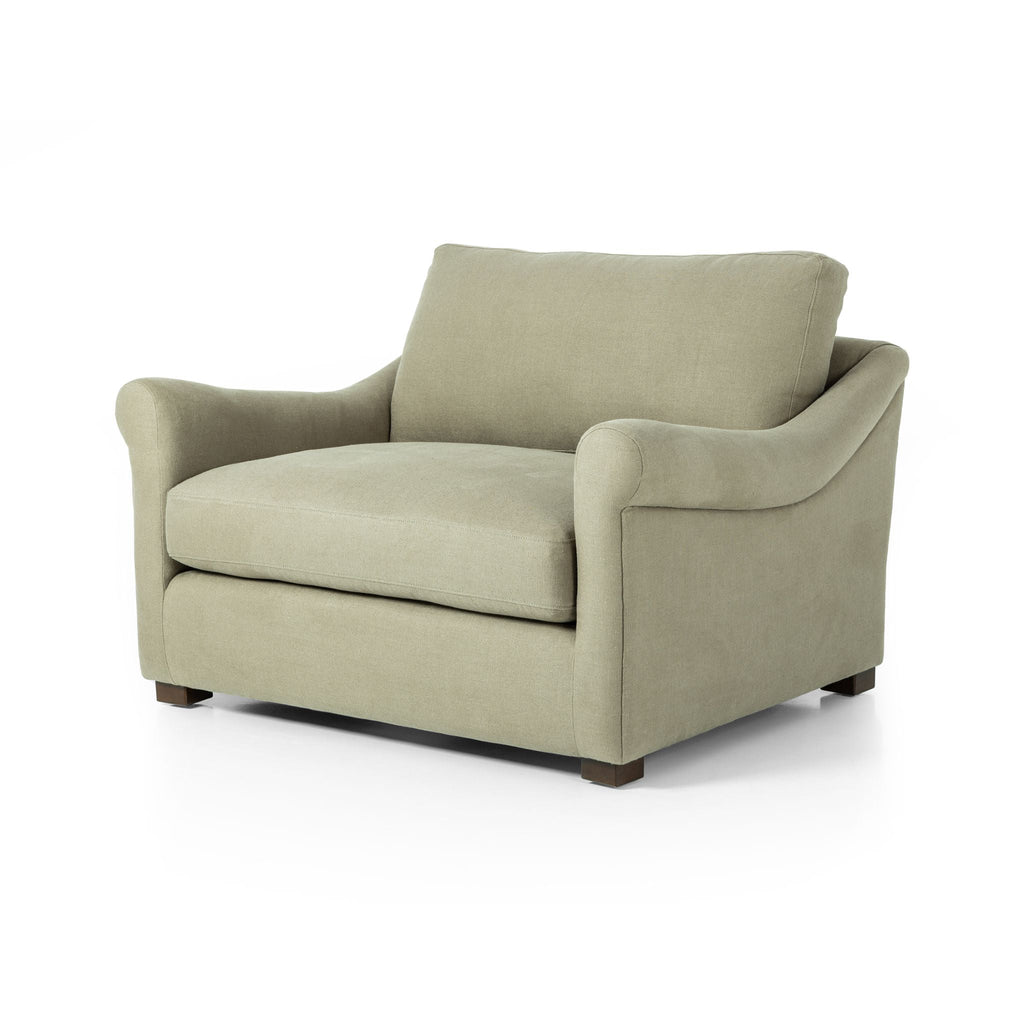 Belgian Linen™ Chair - and - a - Half, Brussels Khaki - Sage InteriorsFHChair