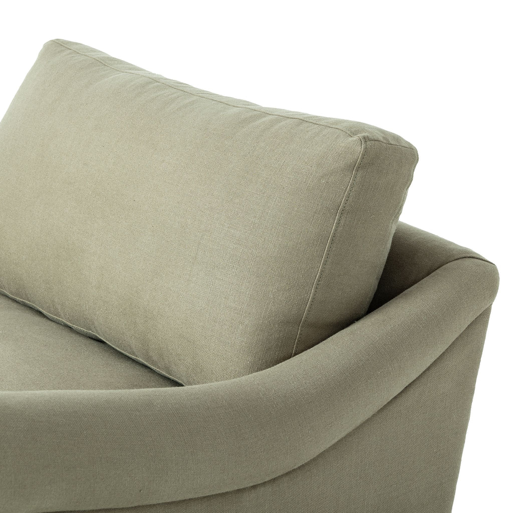 Belgian Linen™ Chair - and - a - Half, Brussels Khaki - Sage InteriorsFHChair