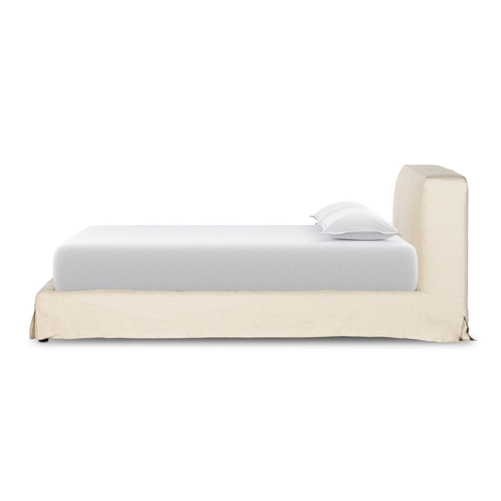 Belgian Linen™ Low Slipcover Bed, Brussels Natural - Sage InteriorsFHBeds & Bed Frames