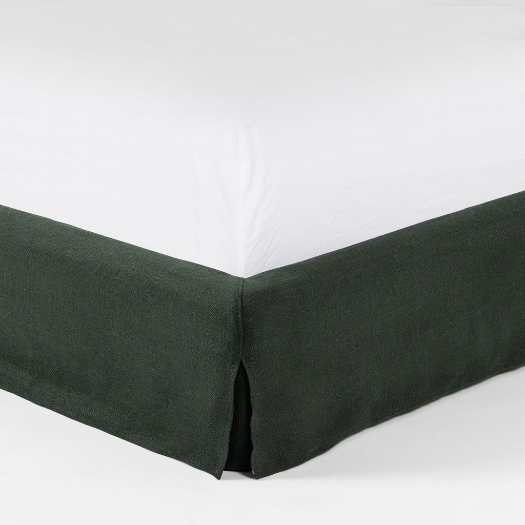 Belgian Linen™ Low Slipcover Bed, Brussels Pine - Sage InteriorsFHBeds & Bed Frames