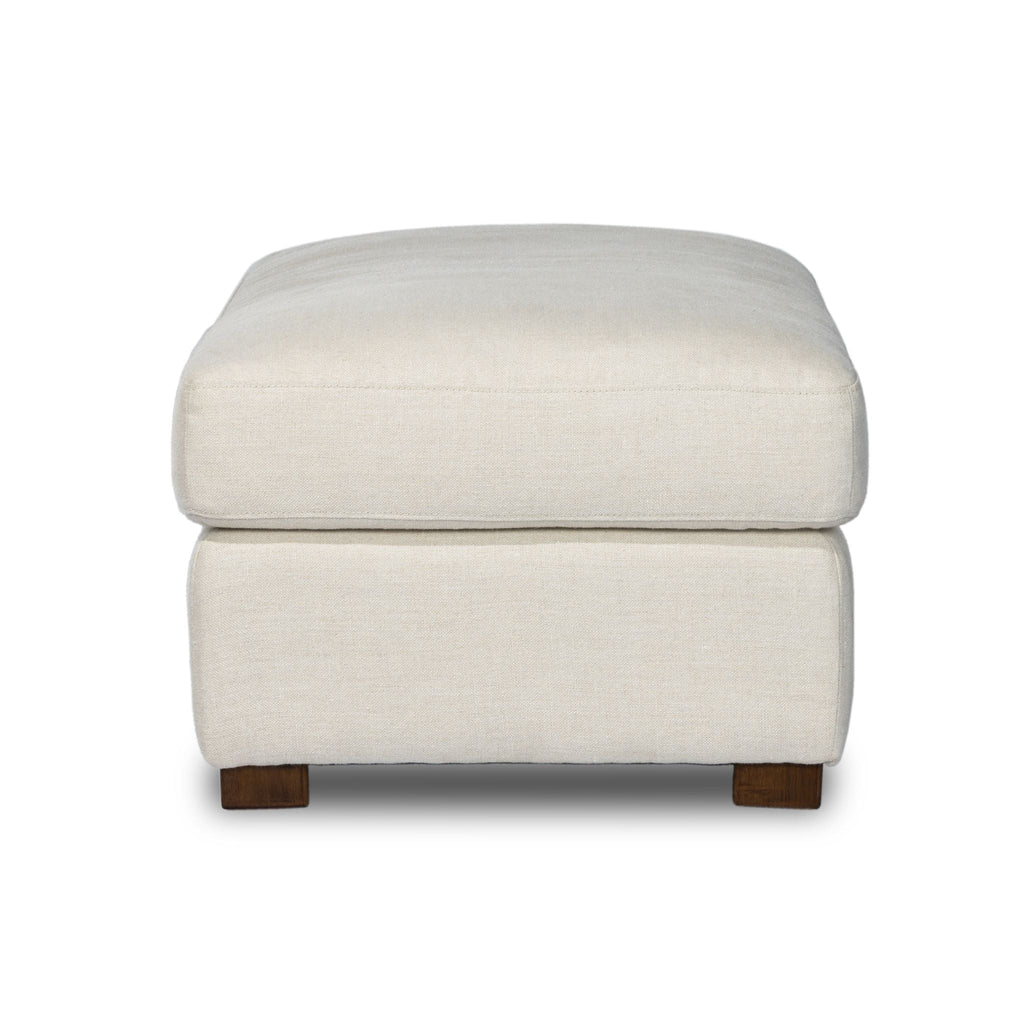 Belgian Linen™ Ottoman, Brussels Natural - Sage InteriorsFHOttoman