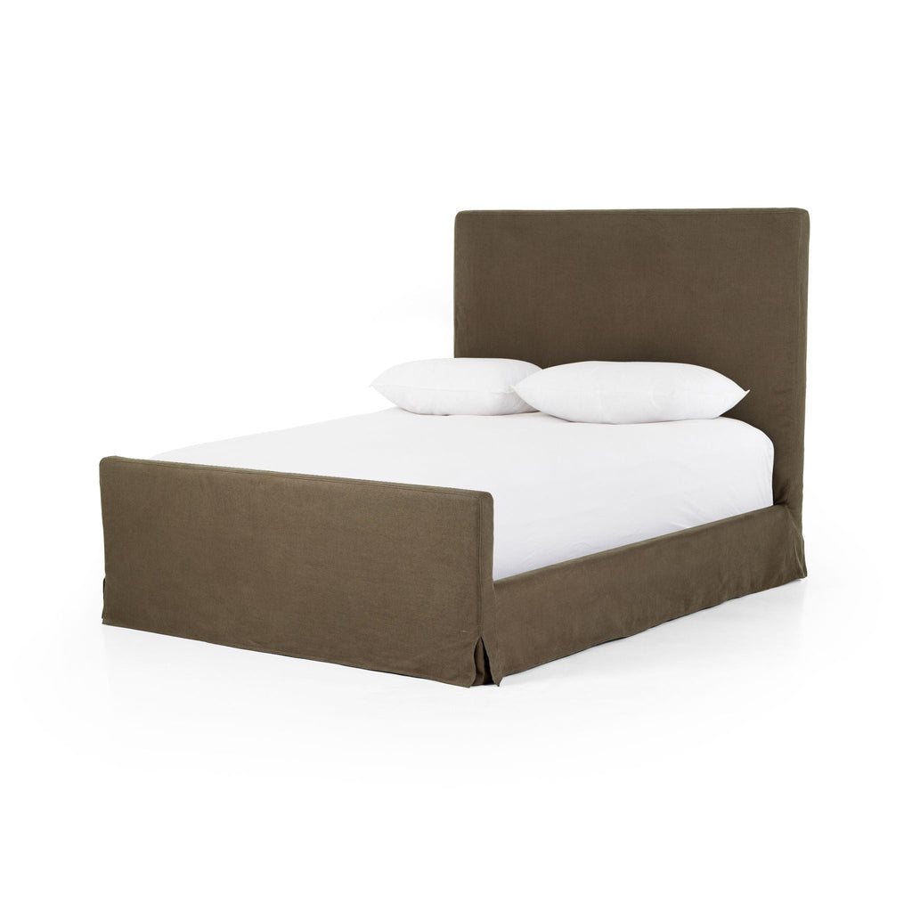 Belgian Linen™ Slipcover Bed, Brussels Coffee - Sage InteriorsFHBeds & Bed Frames