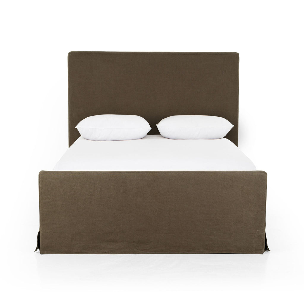 Belgian Linen™ Slipcover Bed, Brussels Coffee - Sage InteriorsFHBeds & Bed Frames