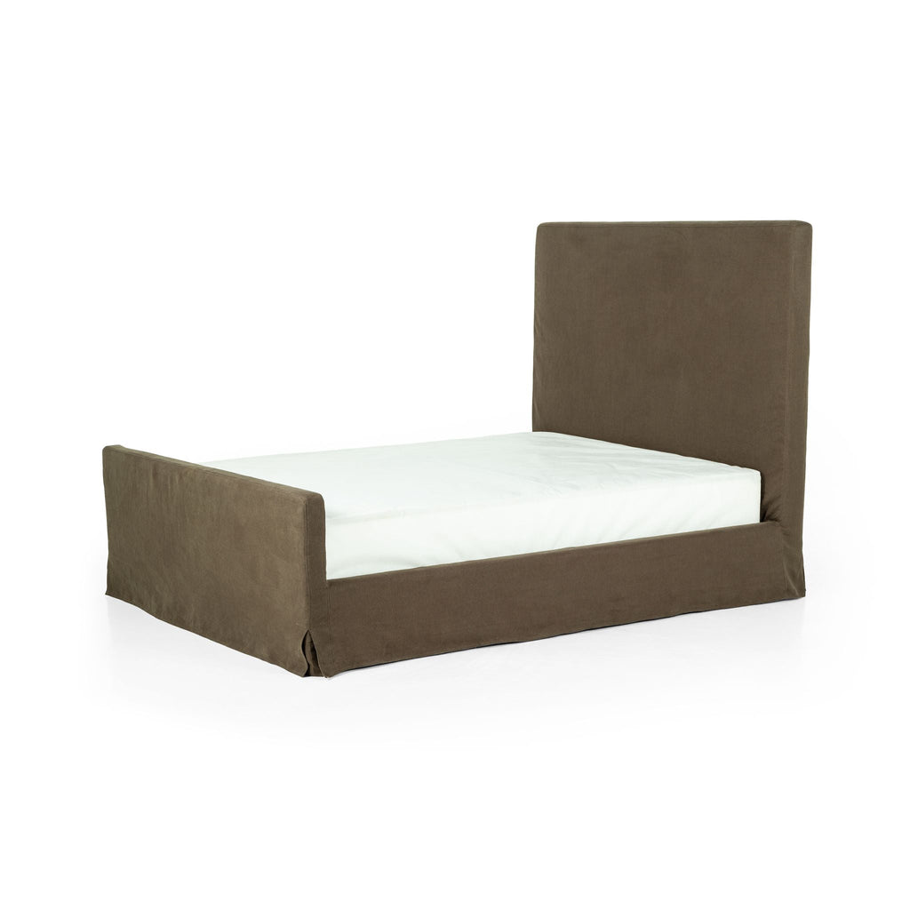 Belgian Linen™ Slipcover Bed, Brussels Coffee - Sage InteriorsFHBeds & Bed Frames