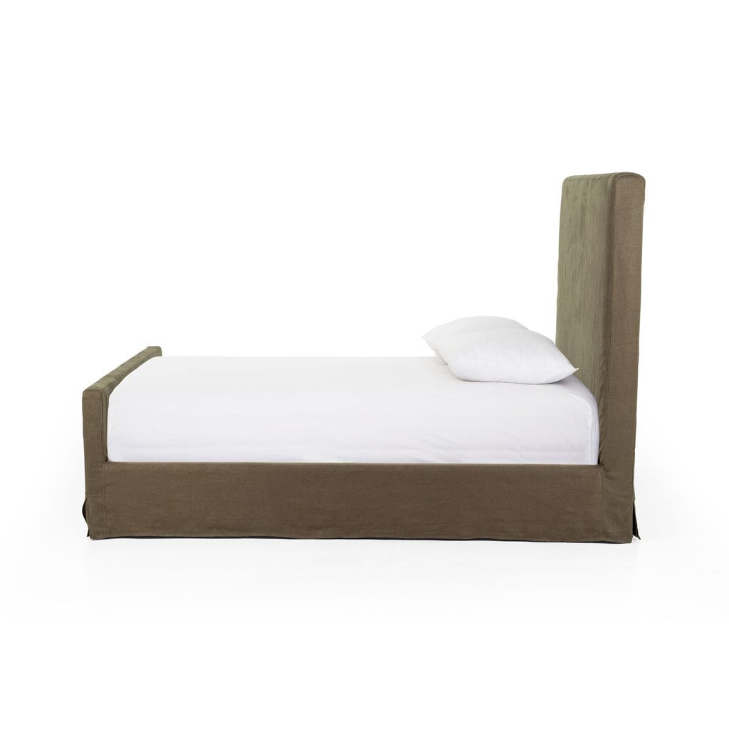 Belgian Linen™ Slipcover Bed, Brussels Coffee - Sage InteriorsFHBeds & Bed Frames