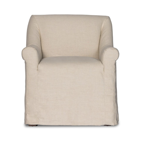 Belgian Linen™ Slipcover Dining Chair, Brussels Natural - Sage InteriorsFHDining Chair