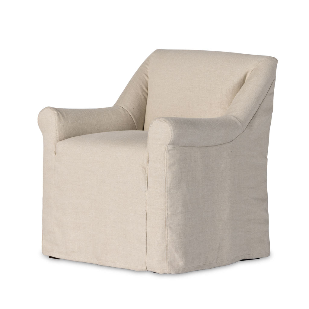 Belgian Linen™ Slipcover Dining Chair, Brussels Natural - Sage InteriorsFHDining Chair