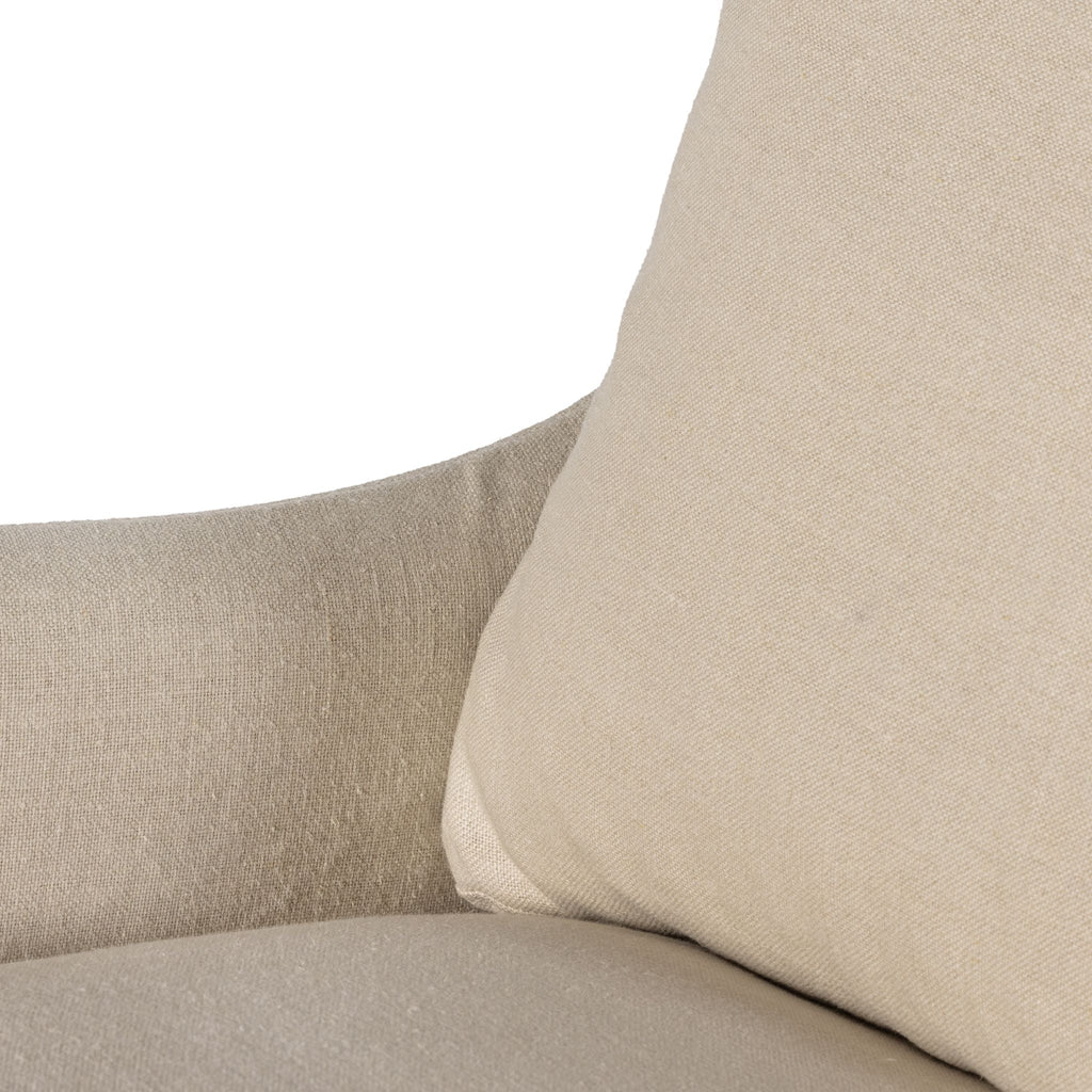 Belgian Linen™ Slipcover Swivel Chair, Brussels Natural - Sage InteriorsFHAccent Chair