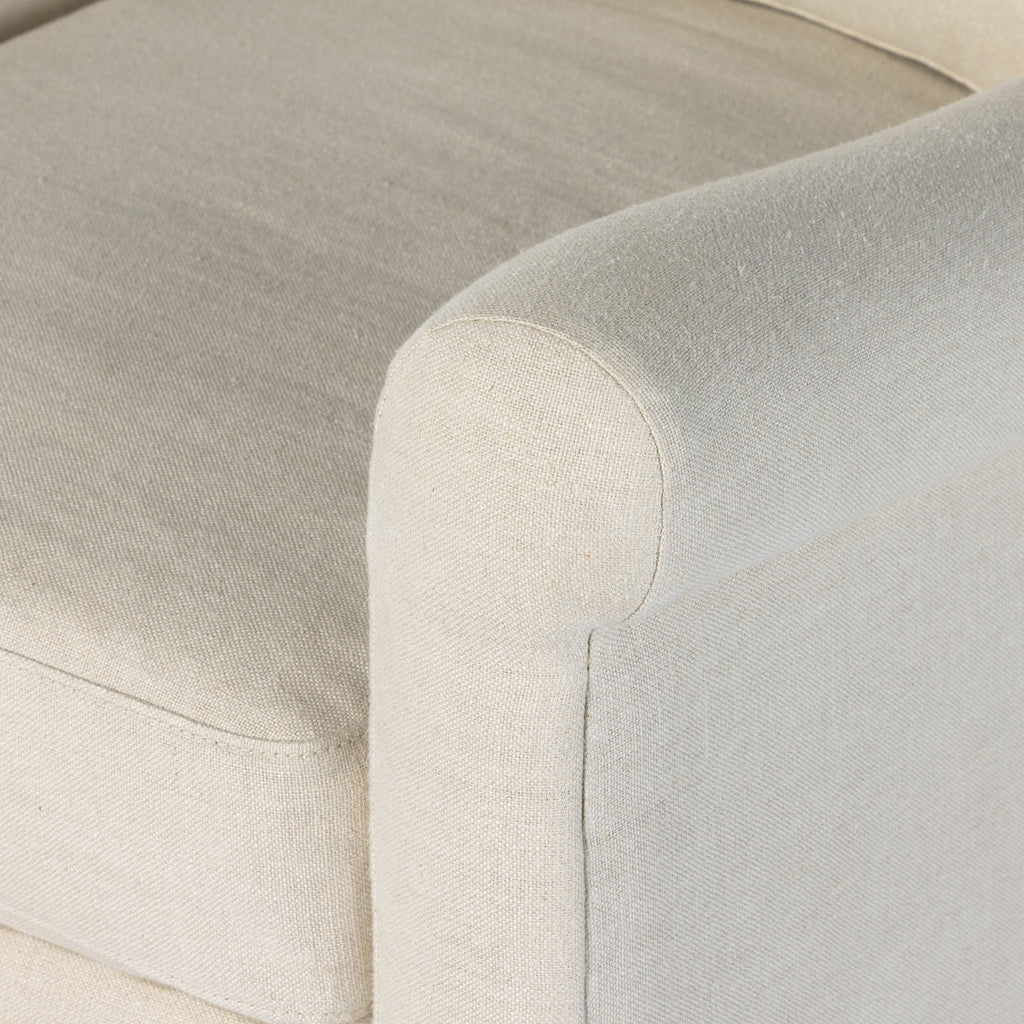 Belgian Linen™ Swivel Chair, Brussels Natural - Sage InteriorsFHAccent Chair