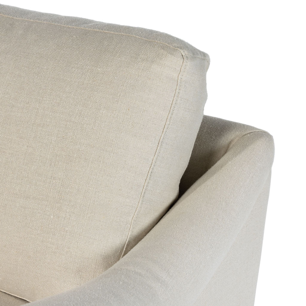 Belgian Linen™ Swivel Chair, Brussels Natural - Sage InteriorsFHAccent Chair