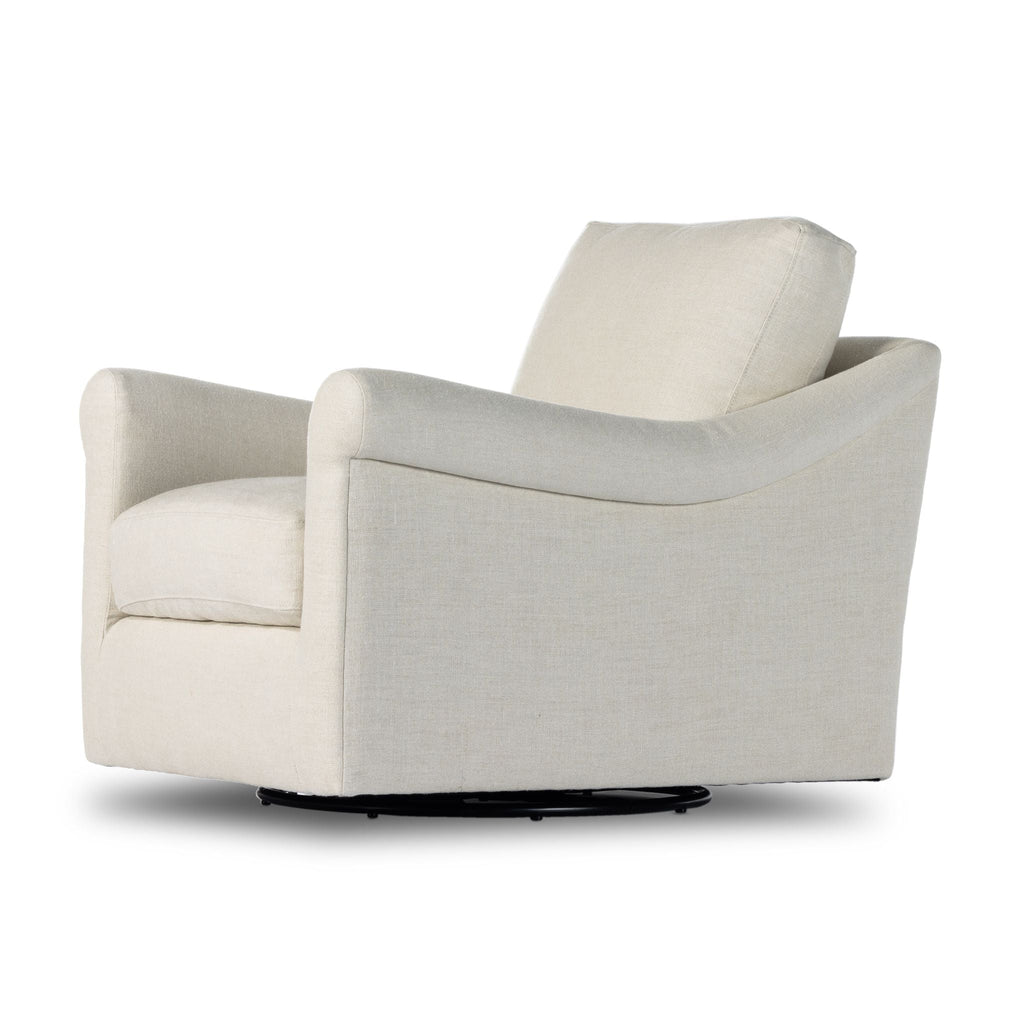 Belgian Linen™ Swivel Chair, Brussels Natural - Sage InteriorsFHAccent Chair