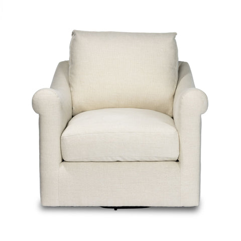 Belgian Linen™ Swivel Chair, Brussels Natural - Sage InteriorsFHAccent Chair