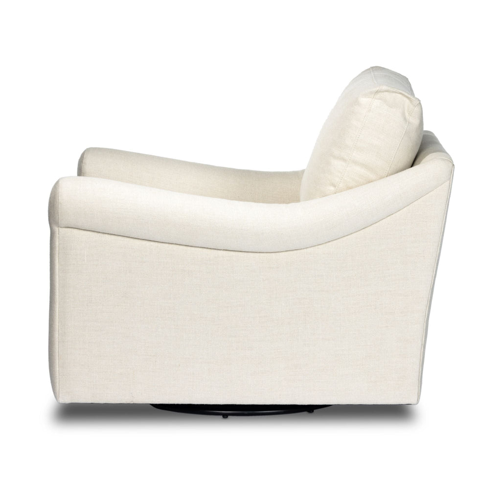 Belgian Linen™ Swivel Chair, Brussels Natural - Sage InteriorsFHAccent Chair