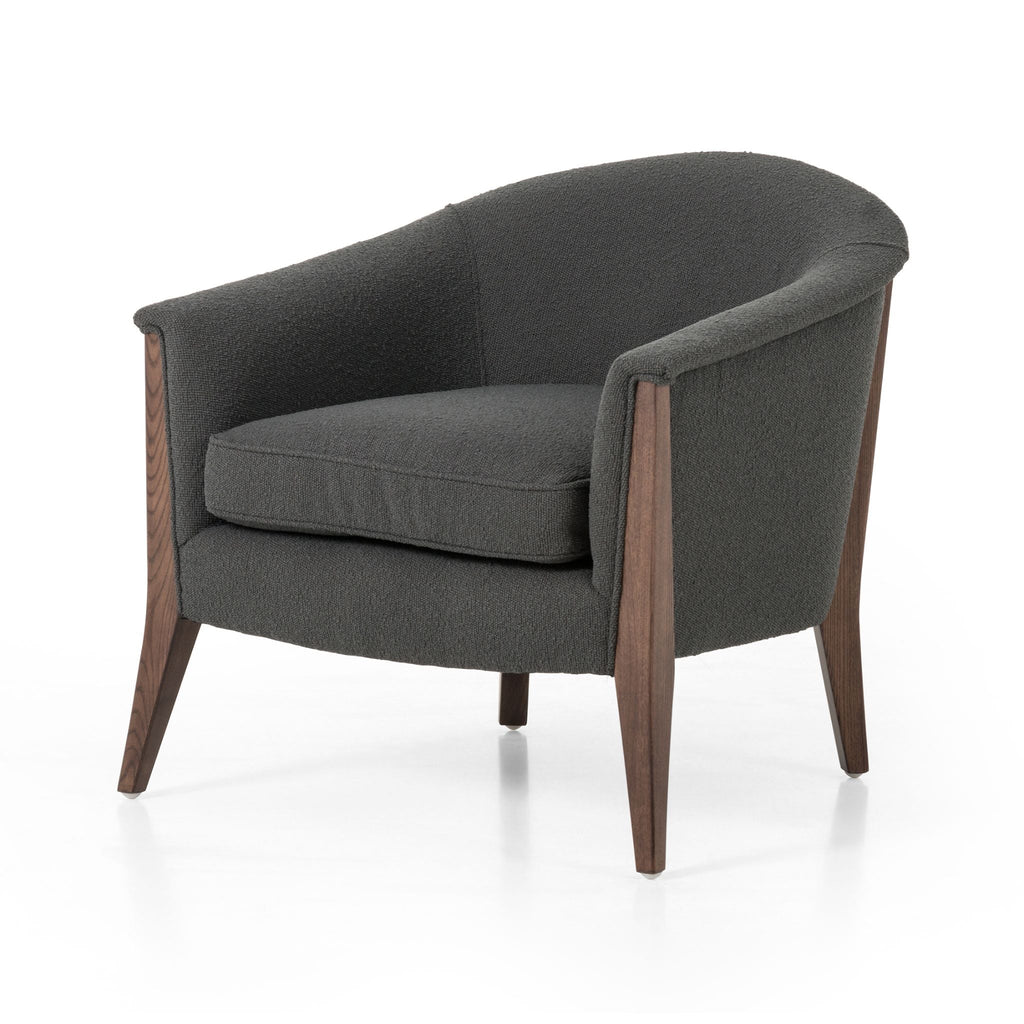 Belle Chair, Fiqa Boucle Charcoal - Sage InteriorsFHAccent Chair