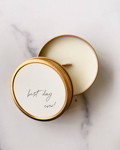 "Best Day Ever!" Soy Travel Candles: Guava Fig - Sage InteriorsSimply Curated