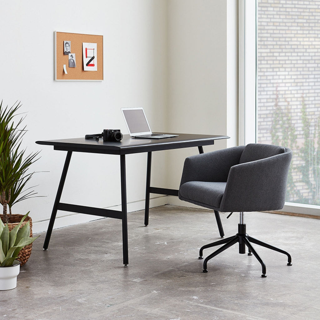 Black Ash Envoy Desk - 50" - Sage InteriorsgusDesk