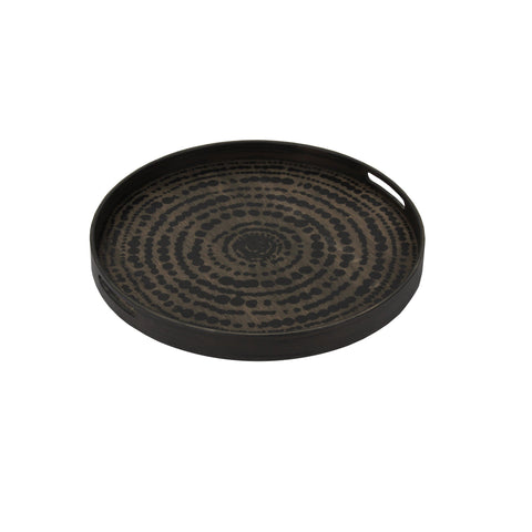 Black Beads Wooden Tray 19 x 19 x 2 - Sage InteriorsNotre Monde