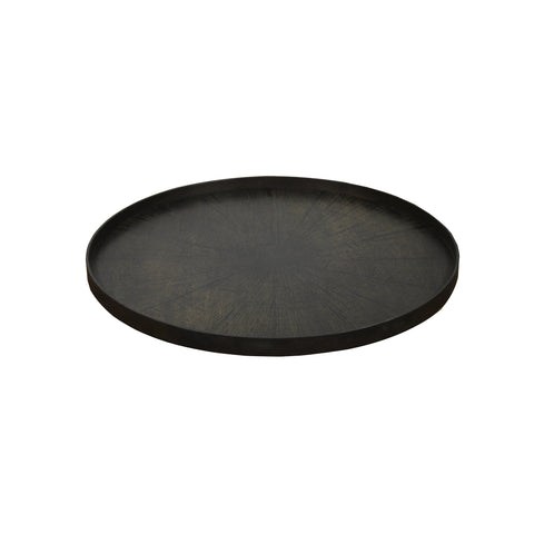 Black Slice Wooden Tray 36 x 36 x 2 - Sage InteriorsNotre Monde