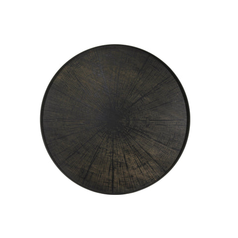 Black Slice Wooden Tray 36 x 36 x 2 - Sage InteriorsNotre Monde