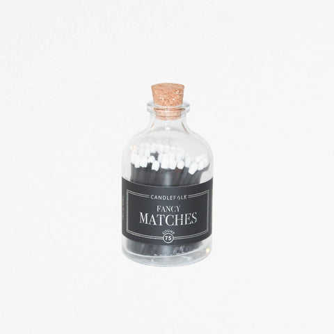 Black & White Apothecary Matches - Sage InteriorsCandlefolkDecor